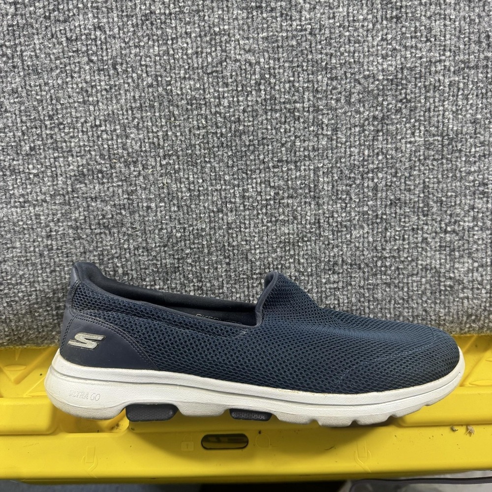 Skechers Walking Shoes Womens 11 Blue Mesh Slip On Comfort Goga Mat SN 15901
